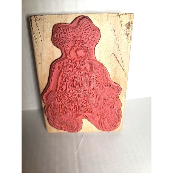 VTG Lot Of 7 Rubber Stamps Teddy Bears Heart Bear Stamp Stamping Scrapbooking - Picture 7 of 10